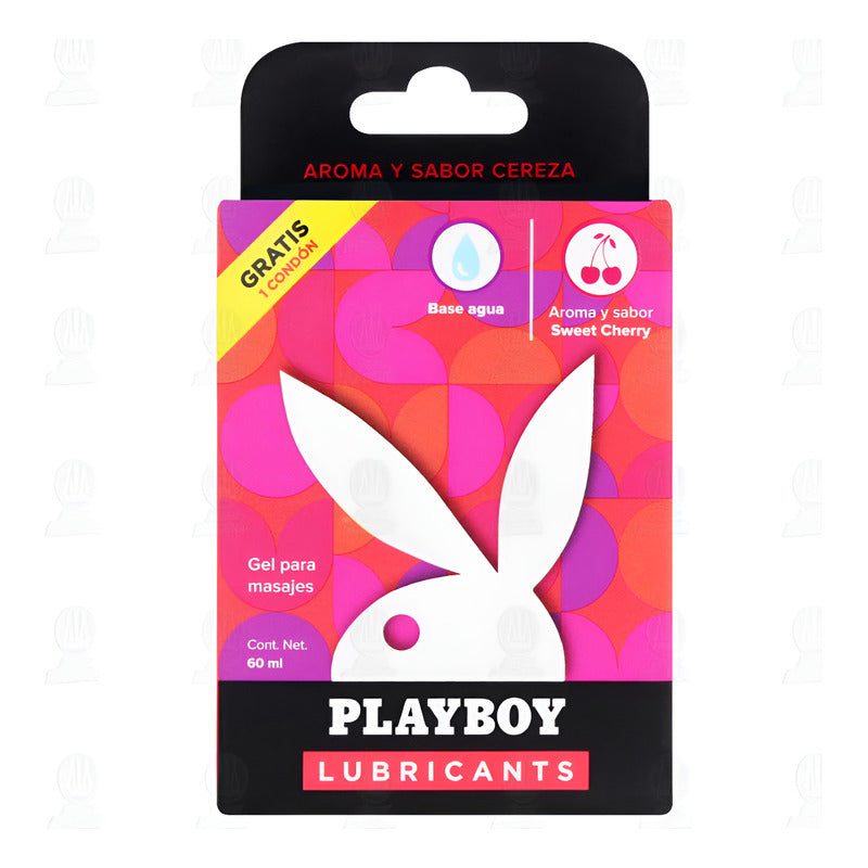 Lubricante Comestible Playboy Sabor Cereza Base Agua 60ml Cereza