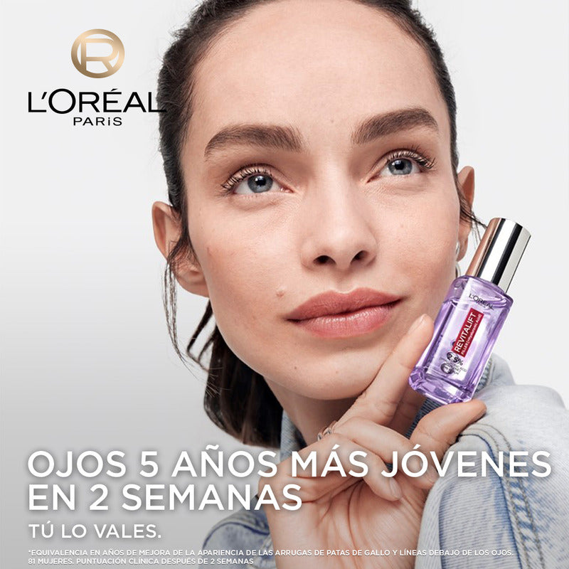 L'oréal Paris Revitalift Ácido Hialurónico Sérum Ojos, Hidrata Intensamente Y Rellena Líneas De Expresión, Disminuye Ojeras, Para Contorno De Ojos, 20 Ml.