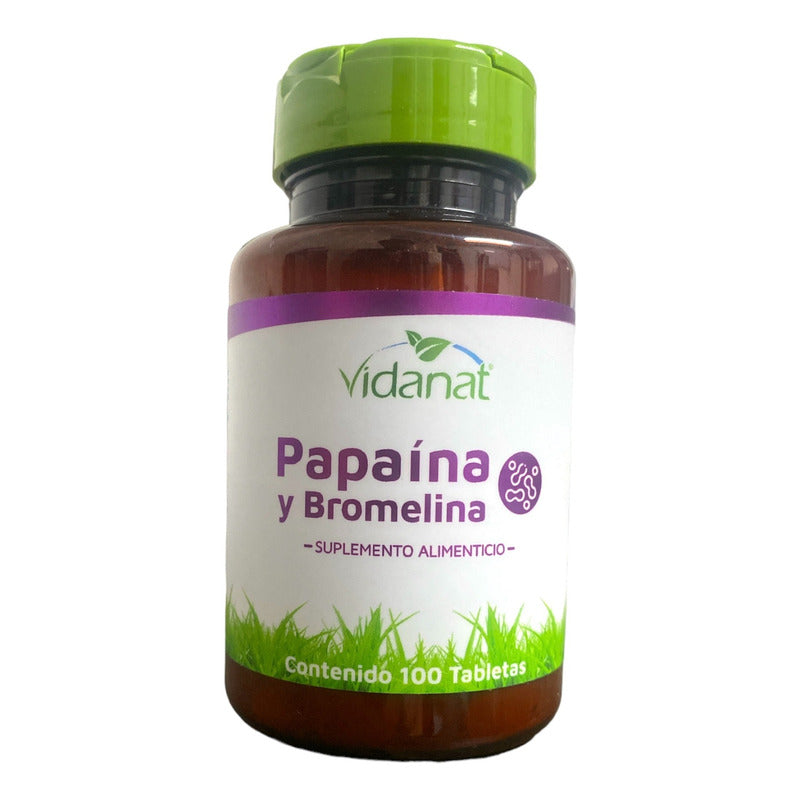 Enzimas Digestivas Enzimax Vidanat 100 Tabletas Sin Sabor