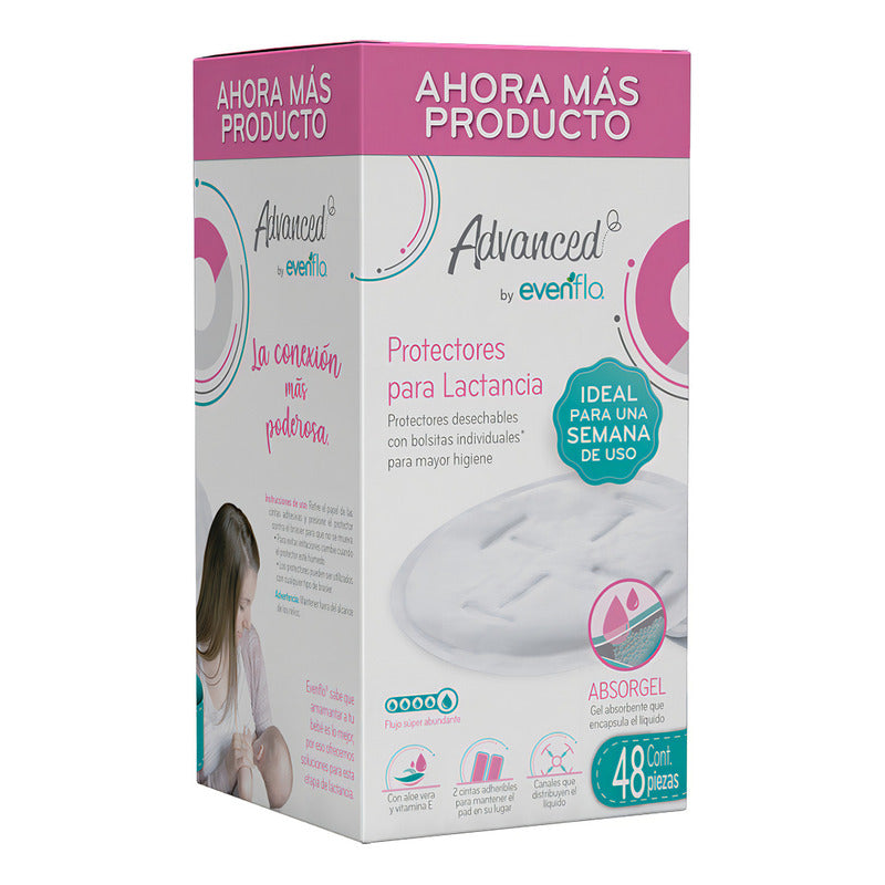 Protectores Para Lactancia Evenflo Absorgel 48 Pzas