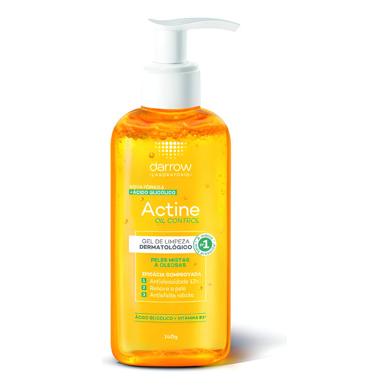 Darrow Actine Oil Gel Limpiador Piel Mixta A Grasa 140gr Día/noche Mixta/oleosa