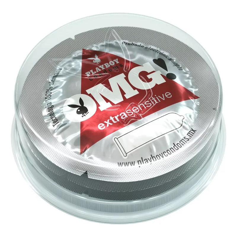 3 Condones De Látex Playboy Extra Sensitive