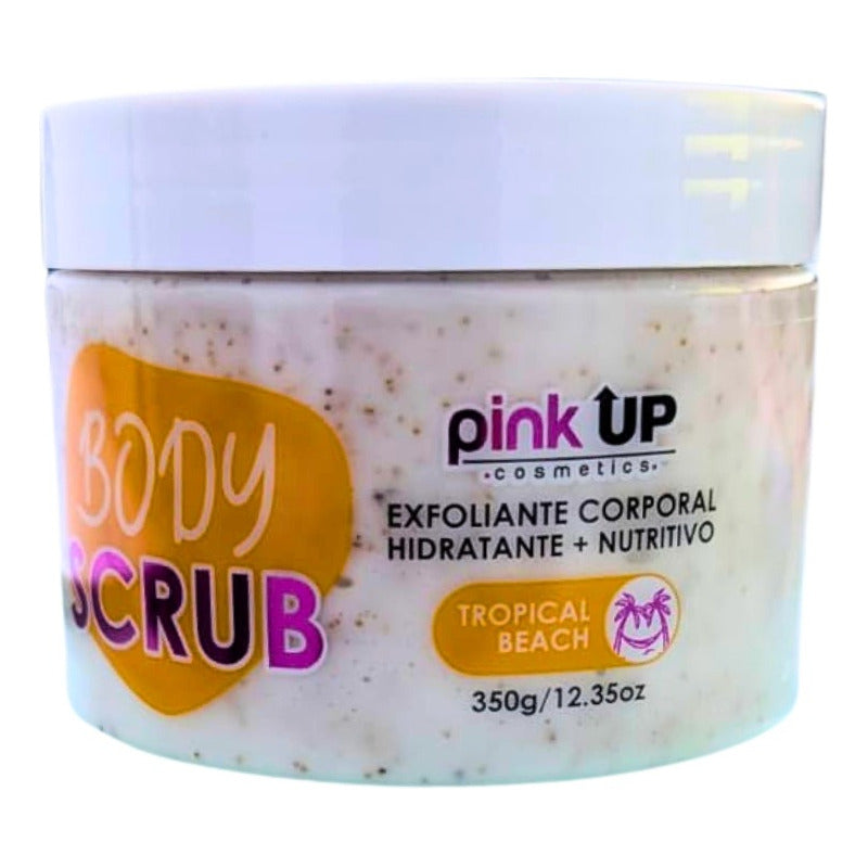 Body Scrub Exfoliante Hidratante, Nutritivo Corporal Pink Up Fragancia Tropical Beach