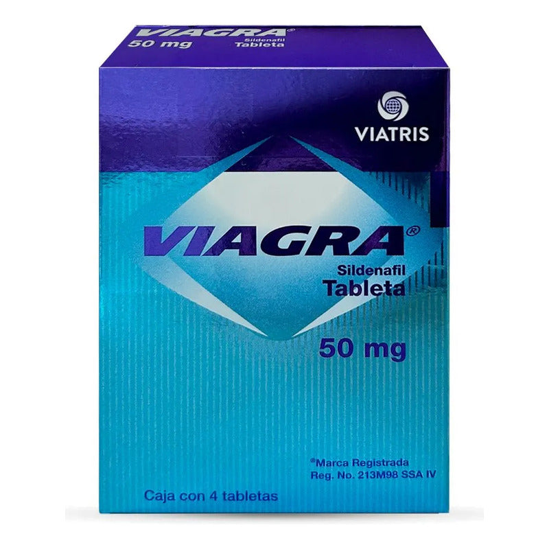 Viagra Viatris Sindenafil Caja Con 4 Tabletas De 50 Mg