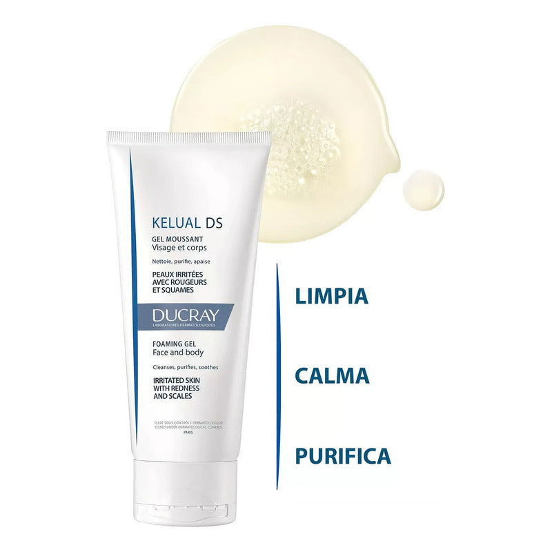 Kelual Ds Gel 200 Ml Tipo De Piel Con Rojeces Y Descamación Ducray