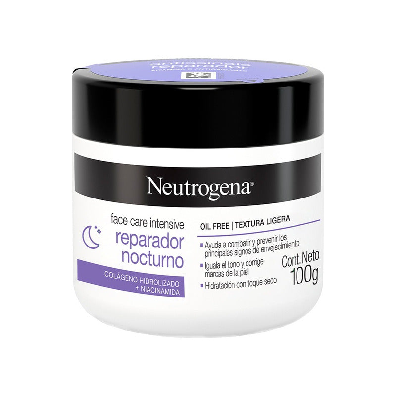 Neutrogena Crema Facial Reparadora Nocturna 100 G Hidratación Profunda Todo Tipo De Piel