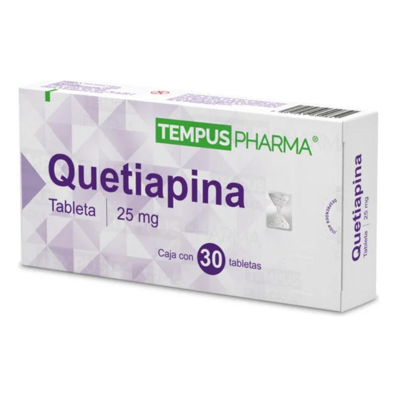 Quetiapina 25mg Tabletas 30 Pz