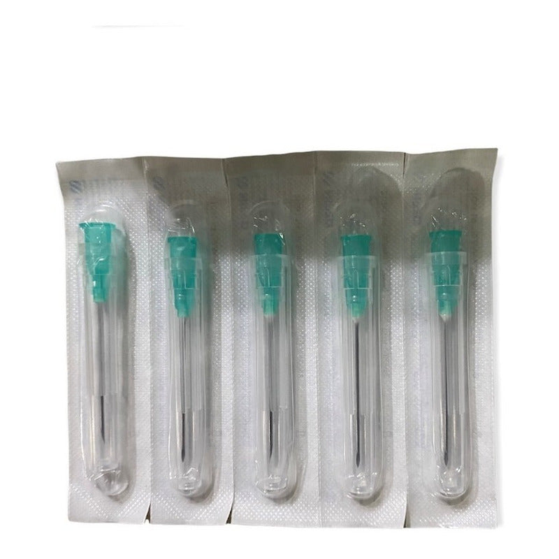 Aguja HiPodérmica Nipro 21gx32mm (1 1/4 ) Verde Caja 100u 0 Ml