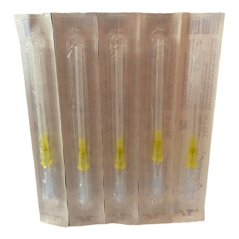 Punzocat Catéter 24gx20mm (3/4) Amarilla 5 Piezas