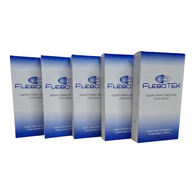 Flebotek Normogotero Con Aguja 5 Piezas