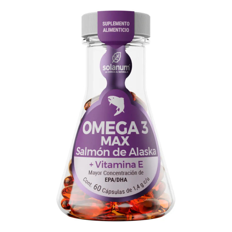 Solanum Omega 3 Max Salmón 60 Cápsulas Natural