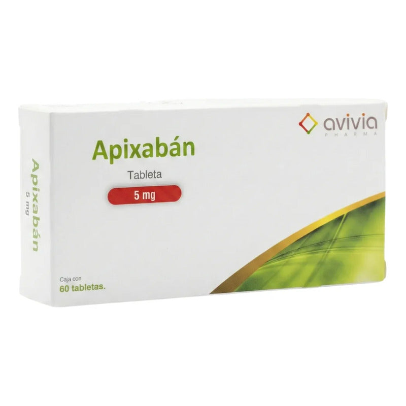 Apixabán 5mg Caja Con 60 Tabletas Avivia