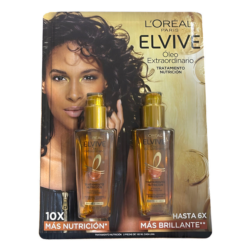 Loreal Elvive Oleo Extraordinario Tratamiento Nutricion 2pz
