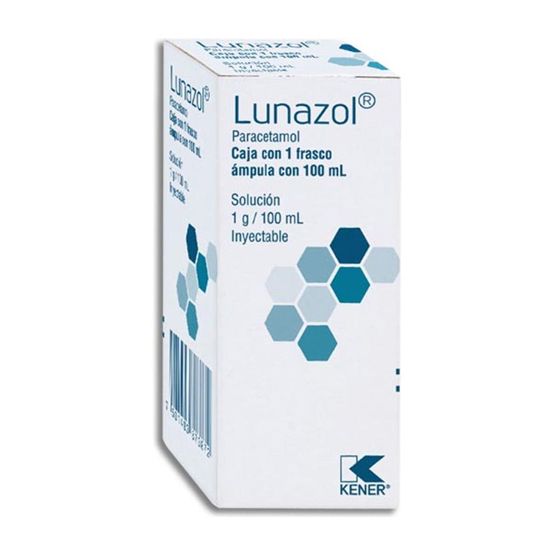 Lunazol Solución 1 G, 1 Frasco Ámpula 100 Ml
