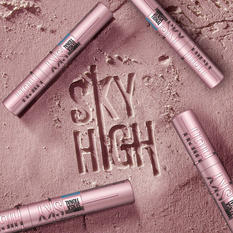 Máscara De Pestañas Lavable Maybelline Sky High Cosmic Black Color Negro