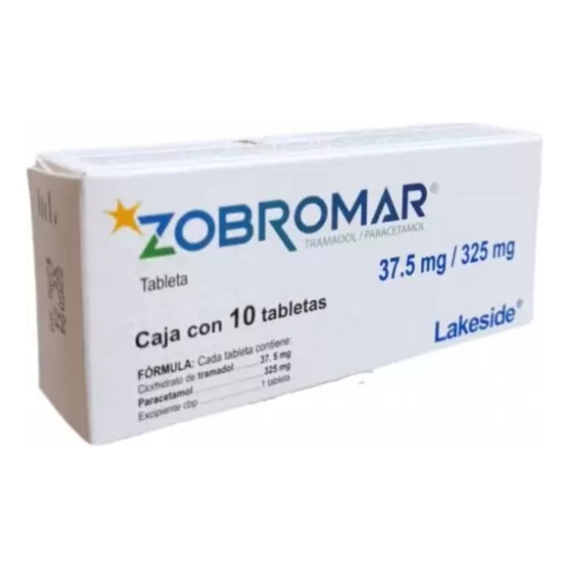 Zobomar Paracetamol 37.5mg/325mg Caja Con 20tabs