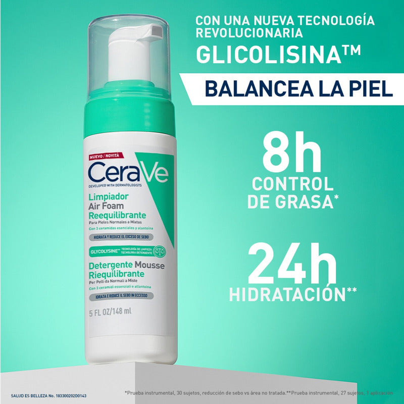 Cerave Limpiador Air Foam Reequilibrante 148 Ml