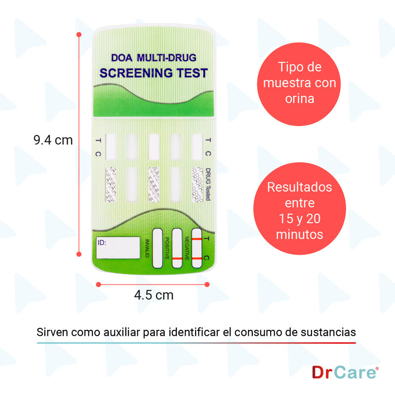 Novatest Kit Pruebas Antidoping Orina 3 Elementos 25pzs