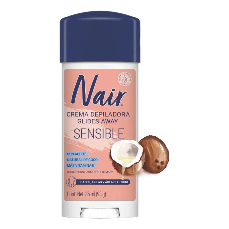 Nair Crema Depilatoria Sensitive Aceite De Coco 86ml