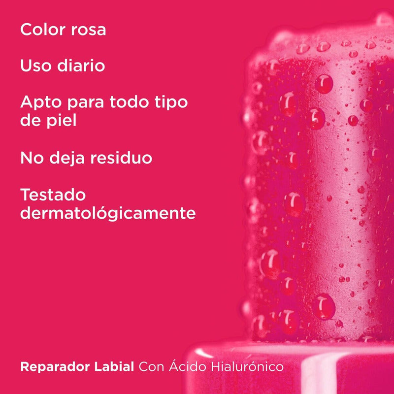 Isdin Reparador Labial Stick Rosa Con Ácido Hialurónico 4g