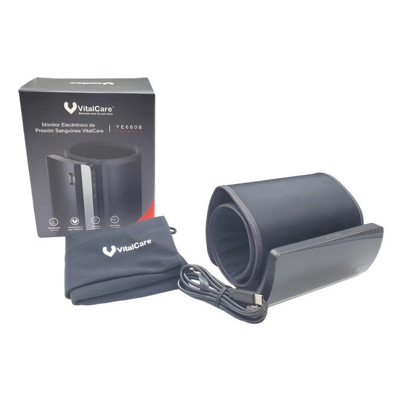 Vitalcare Baumanometro Digital Presión Brazo Recargable/voz Negro