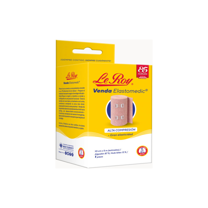 Venda De Alta Compresión Le Roy 10cm X 5m