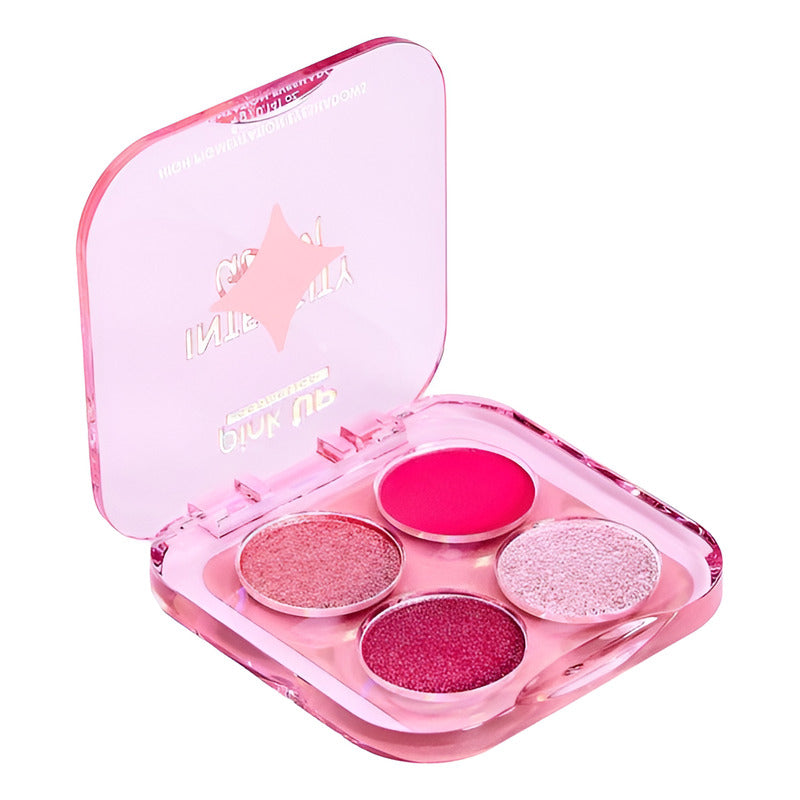 Cuarteto De Sombras Para Ojos Paleta Intensity Glam Pink Up Color 08 Blossom