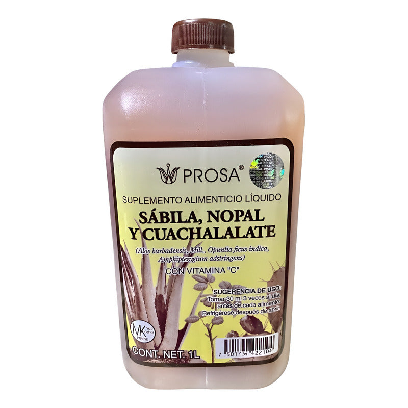 Prosa Suplemento Sábila, Nopal Y Cuachalalate 1 Lt Aloe Vera