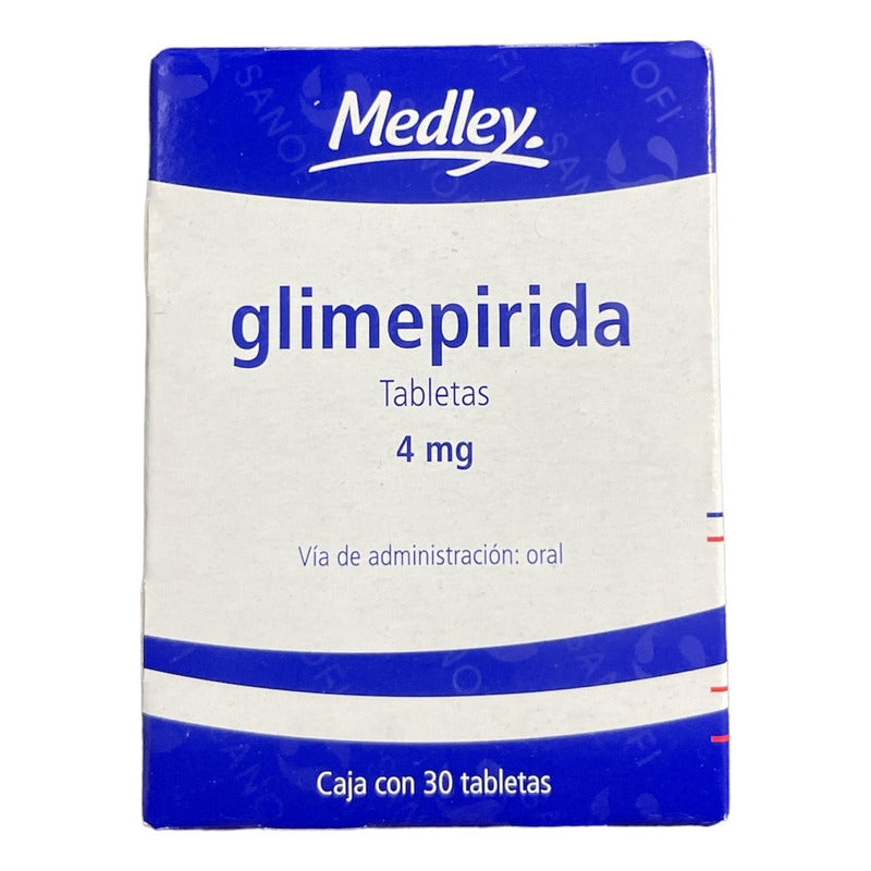 Medley Glimepirida 4mg Caja Con 30 Tabletas