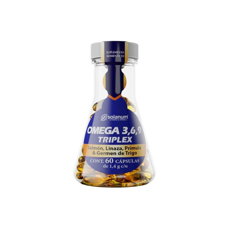 Omega 3 6 Y 9 Solanum Suplemento Triplex 60 Cápsulas Sin Sabor