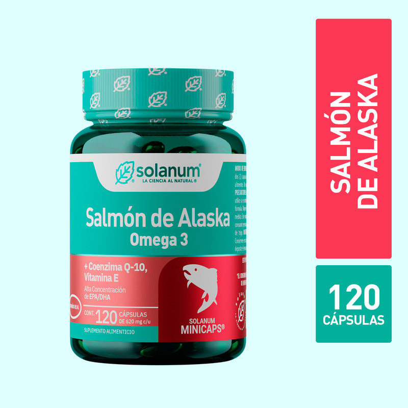 Solanum Omega 3 Salmón De Alaska+vit.e &coq-10 120mincap Sfn Sabor Sin Sabor