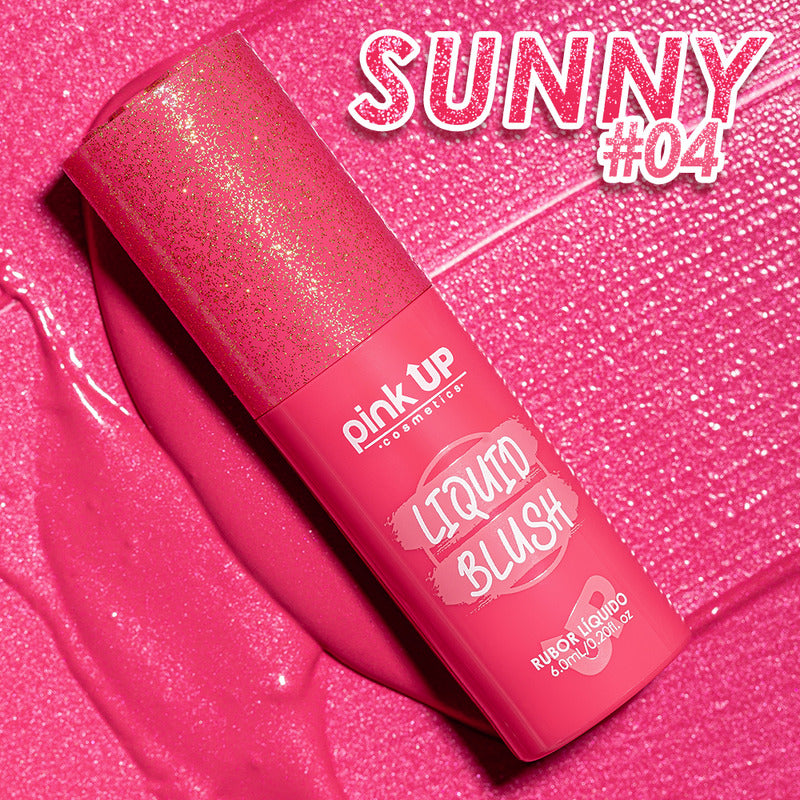 Rubor Líquido Pink Up Liquid Blush Larga Duración Tono Del Maquillaje Sunny