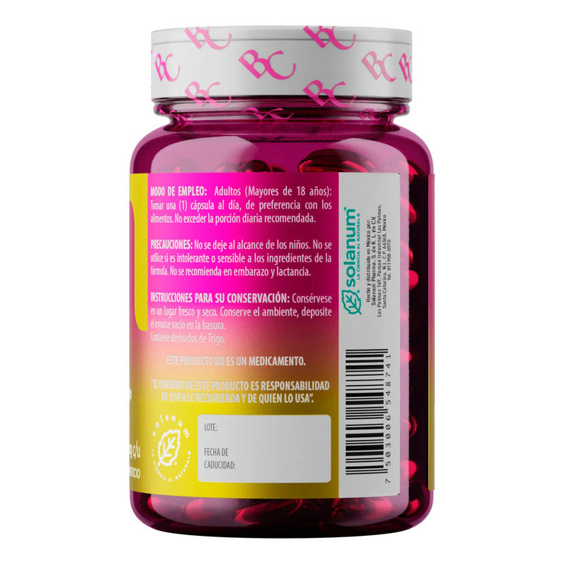 Solanum Vitamina E + Biotina, Germen De Trigo 120 Caps Sfn Sabor Sin Sabor