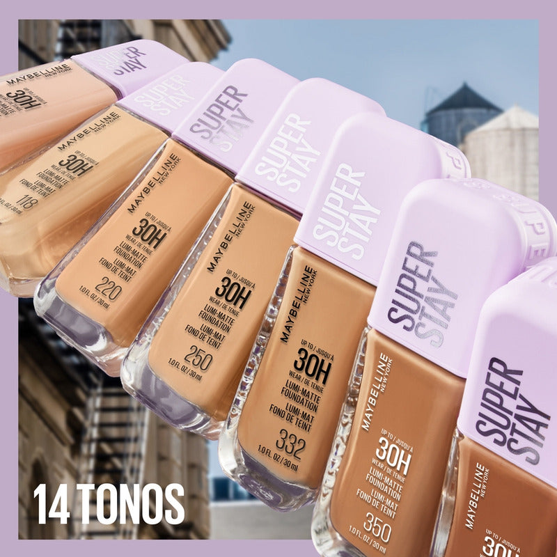 Maybelline Base De Maquillaje Superstay Lumi Matte, De Larga Duración, A Prueba De Agua Y Sudor 119
