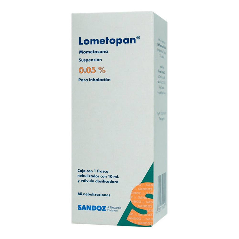 Lometopan Suspensión Para Inhalación, 1 Frasco Nebulizador 60 Nebulizaciones (10 Ml)