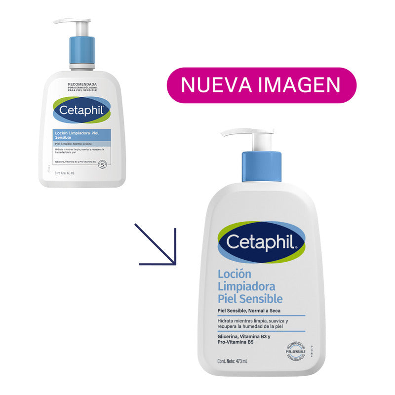 Cetaphil Locion Limpiadora Piel Sensible Normal A Seca 473ml