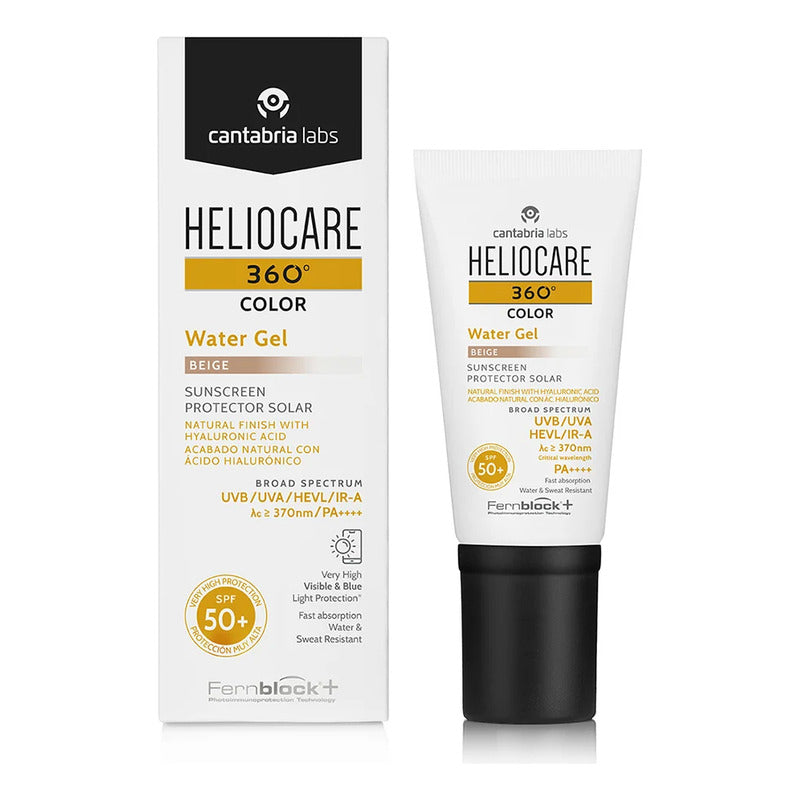 Heliocare 360 Water Gel Color Beige 50+ 50ml Cantabria Labs