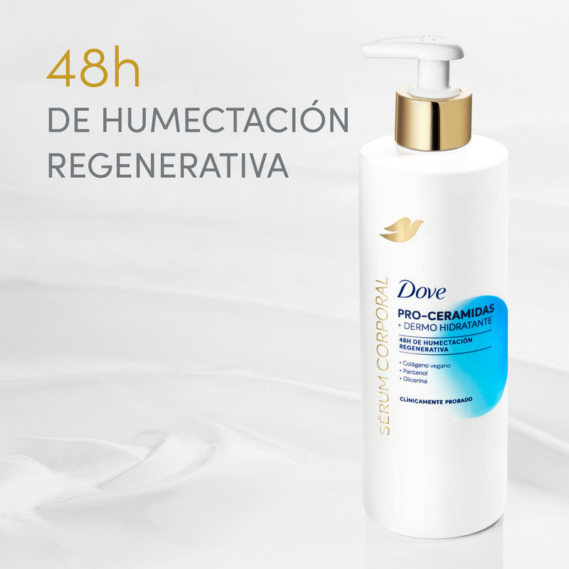 Dove Sérum Corporal Pro-ceramidas Dermo Hidratante, Recupera Suavidad E Hidratación Al Primer Uso, Piel Seca, 400ml