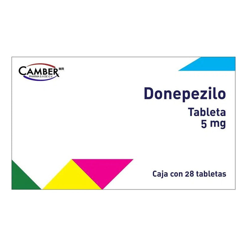 Donepezilo Camber 5mg Caja Con 28 Tabletas