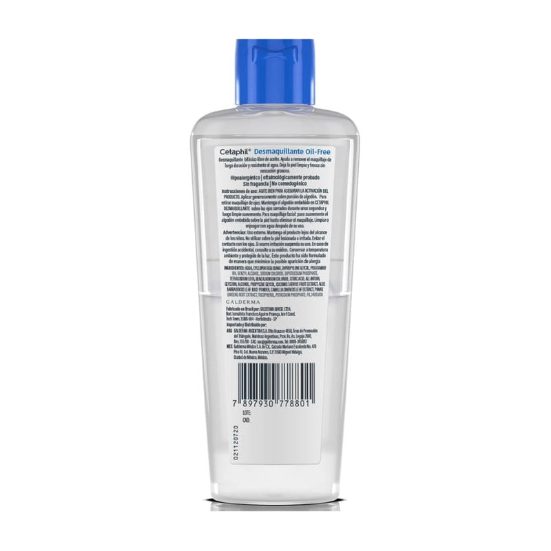 Desmaquillante Oil Free Piel Sensible 177ml Cetaphil