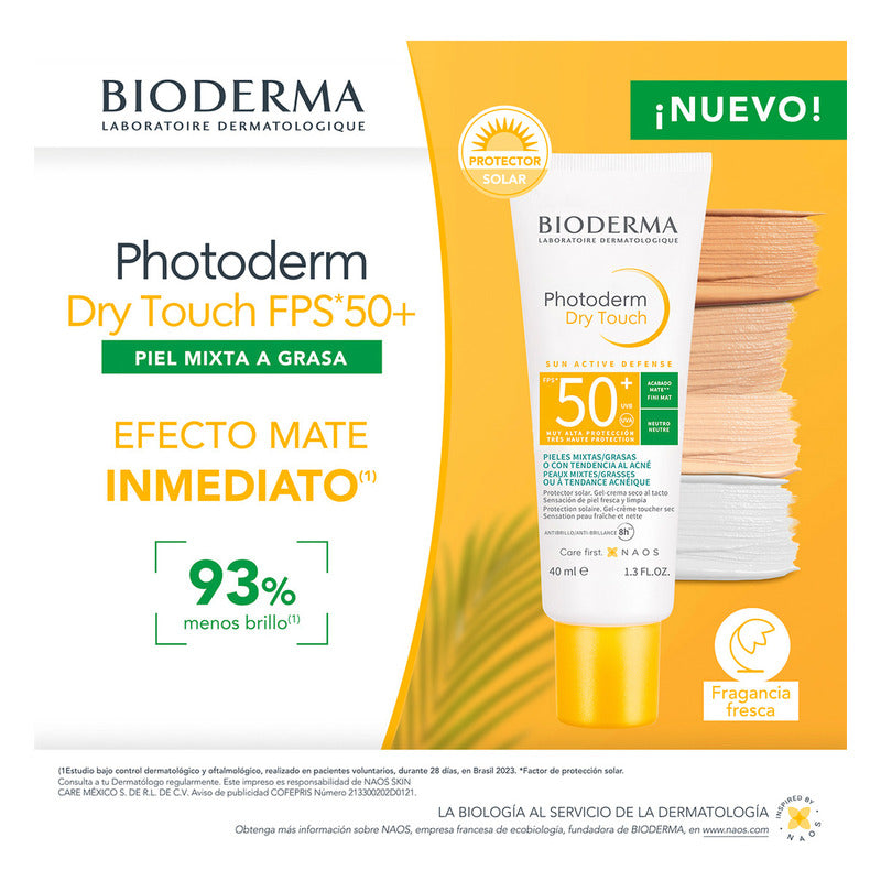 Bioderma Photoderm Dry Touch Bloqueador Solar Neutro 40ml
