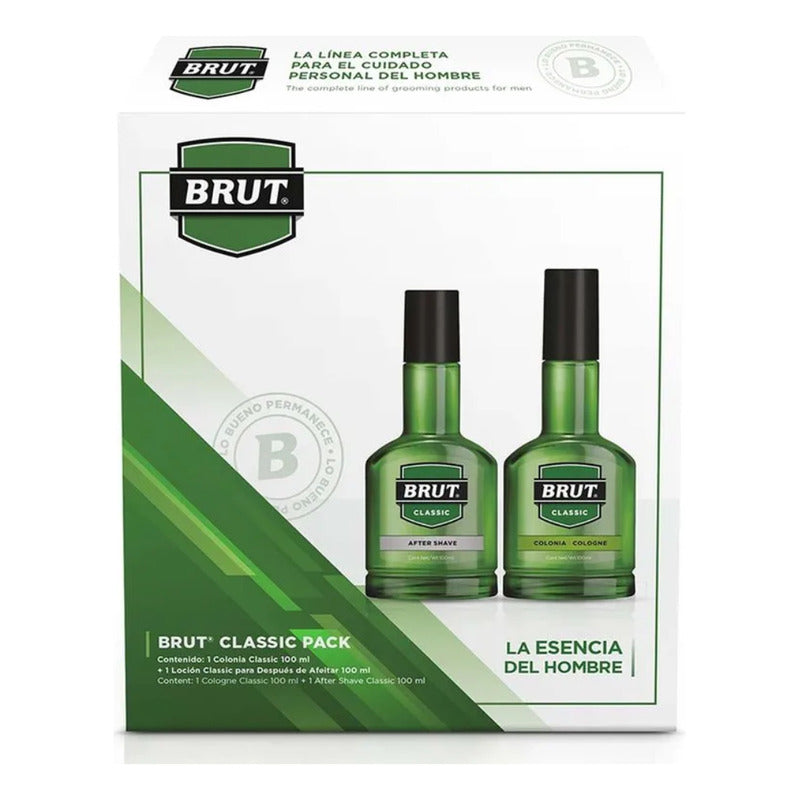 Colonia Brut Clássic 100ml + After Shave 100ml, Original.