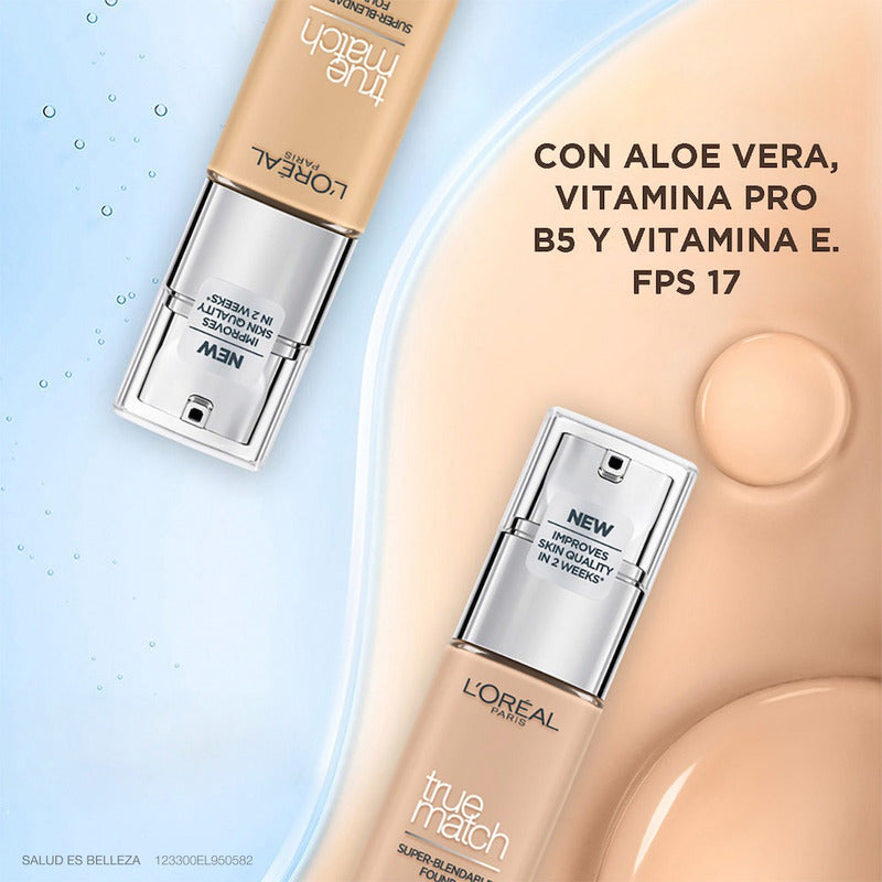 L'oréal  Base De Maquillaje True Match Tono Vanilla 30ml Vanille 2n