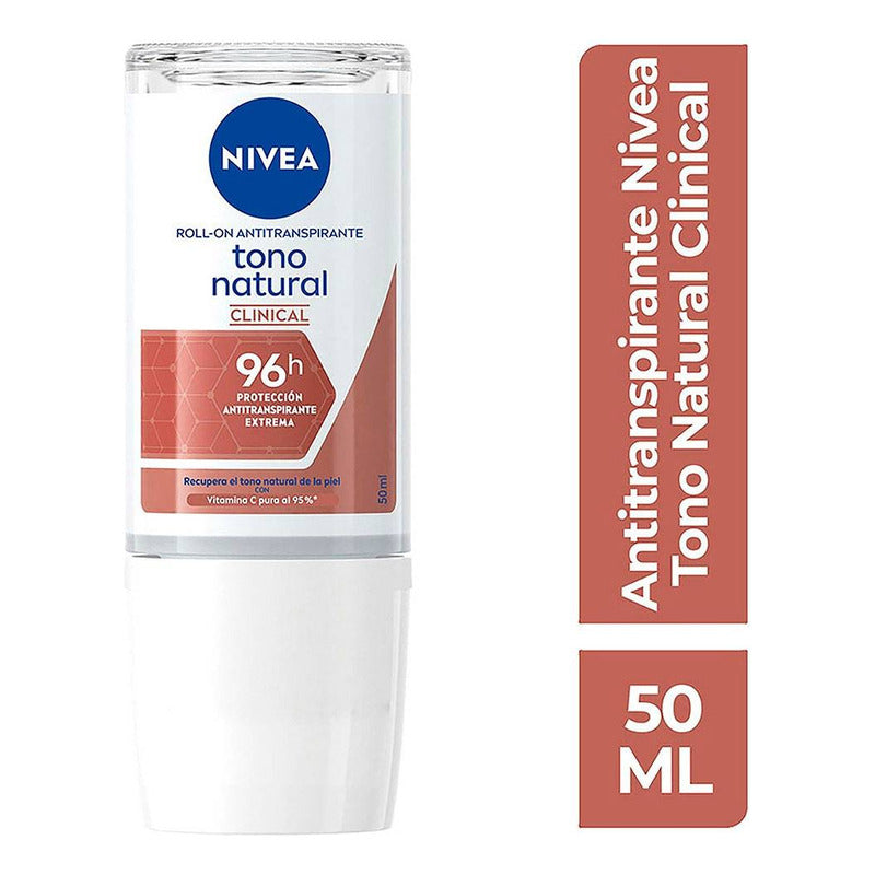 Desodorante Nivea Tono Natural Clinical Roll On 50ml - Neutra