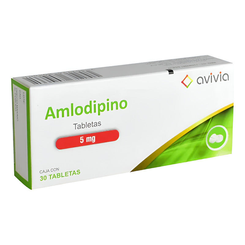 Amlodipino 5mg Avivia 30 Tabletas