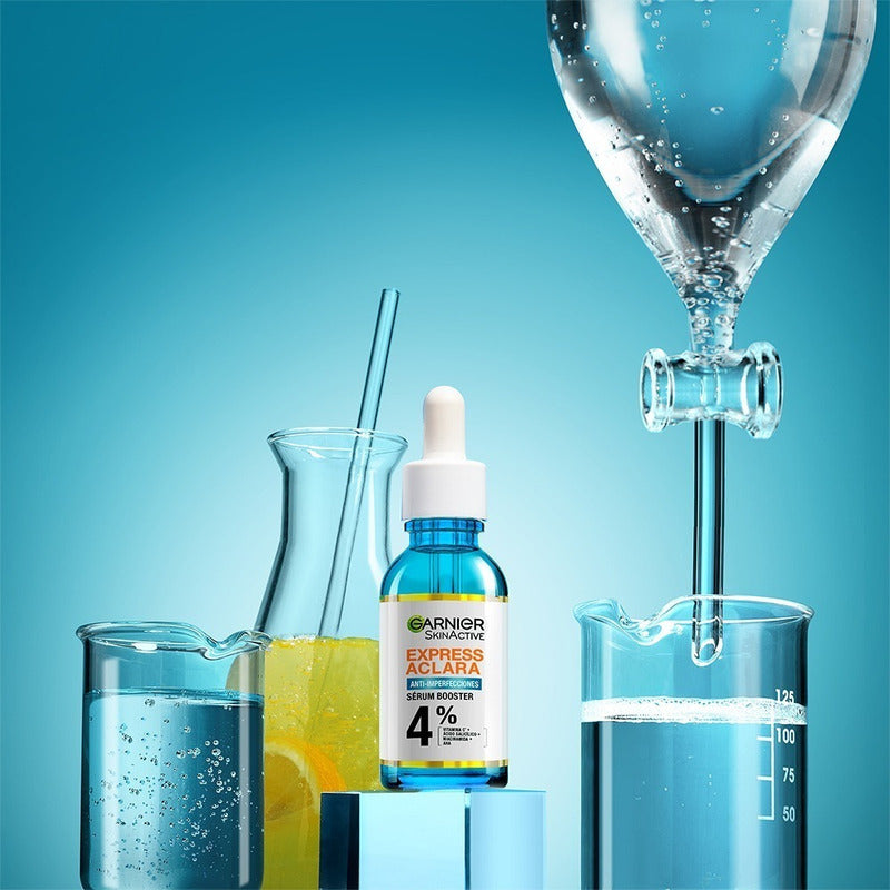 Serúm Garnier Express Booster 4% 30ml - Piel Con Tendencia Al Acné - Día/noche