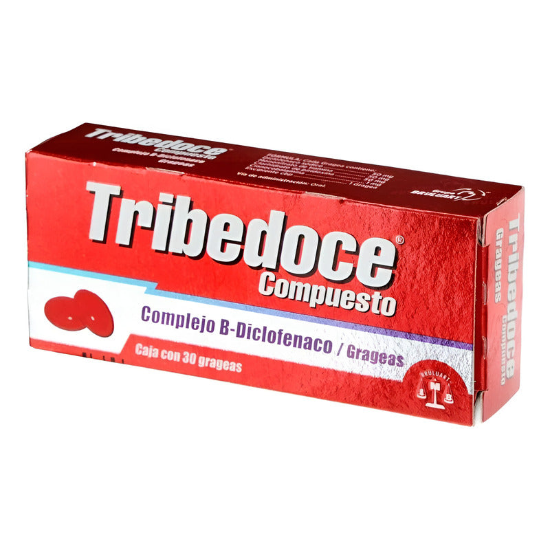 Tribedoce Compuesto Complejo B Diclofenaco Caja 30 Grageas