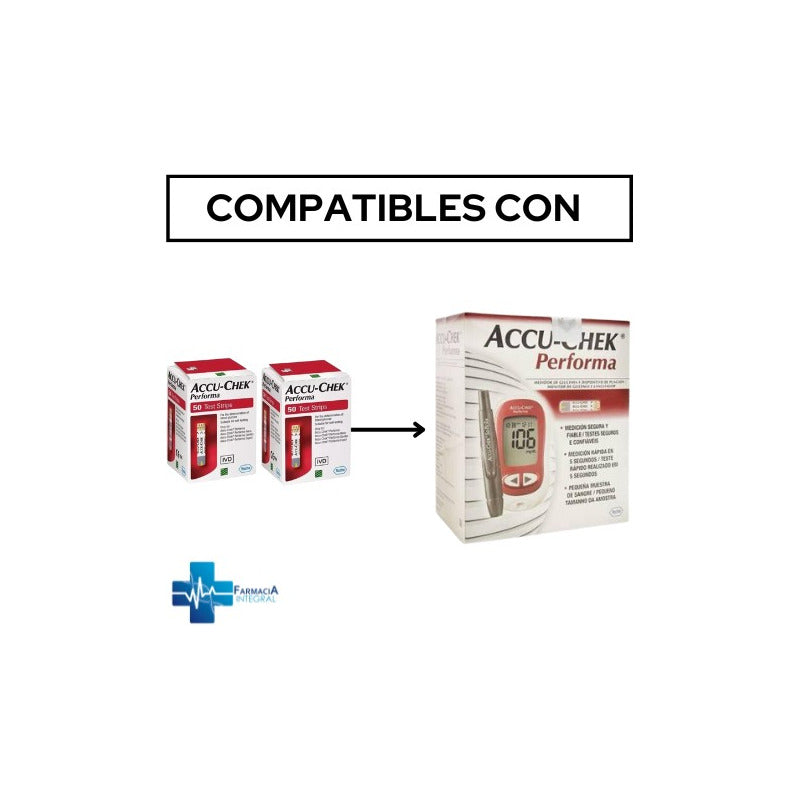Accu Check Performa 100 Tiras Reactivas