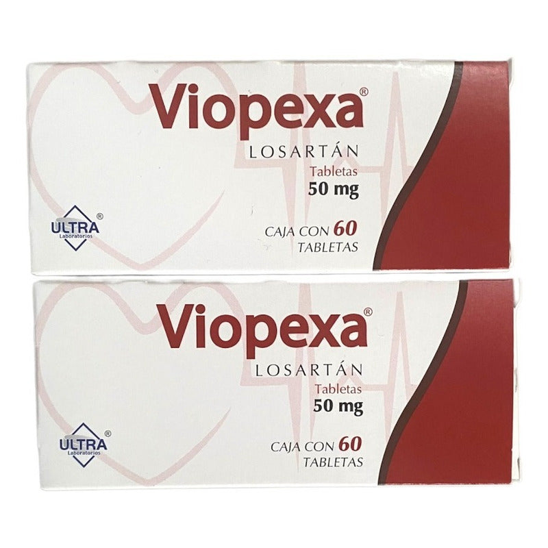 Dos Cajas De Vipexa Losartán 50mg 60 Tabletas