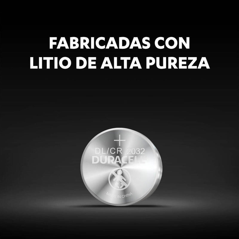 Duracell Pilas Cr2032, Pilas De Botón Litio, 2 Pilas